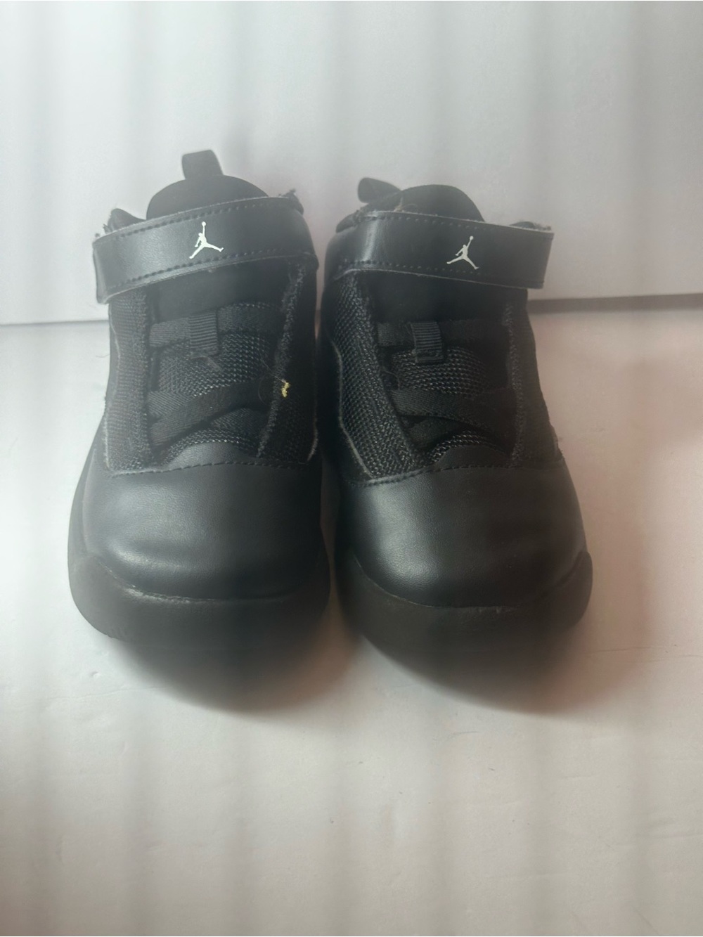 Jordan Little Kids Black Velcro Jumpman Sneakers